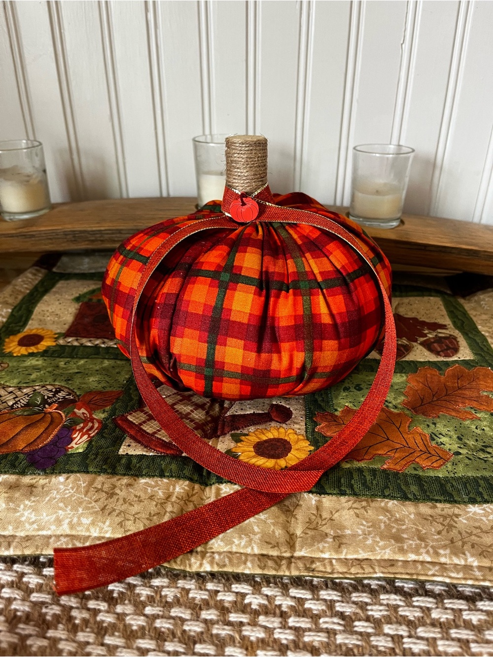 Hand made Fall Pumpkin Decor - Picture 3 of 7